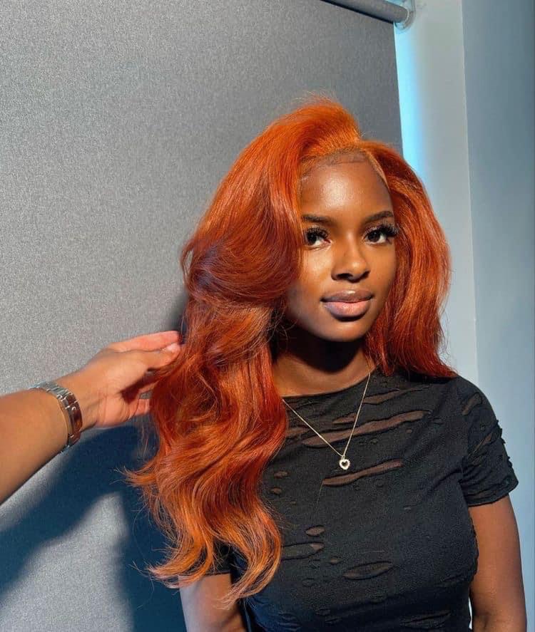24 Inch Ginger Body Wave Frontal