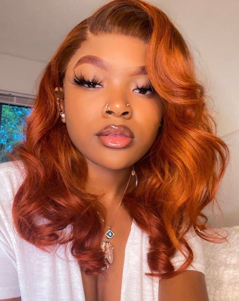 24 Inch Ginger Body Wave Frontal
